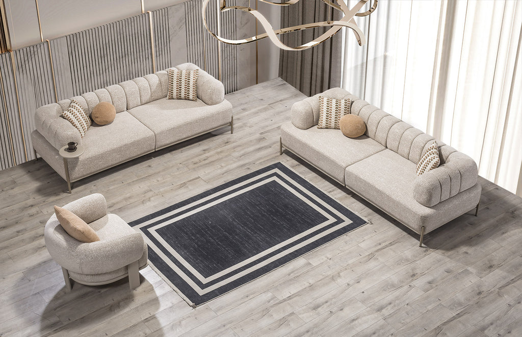 Madrid Sofa Set – Modernes Sofa mit Schlaffunktion und integriertem Beistelltisch