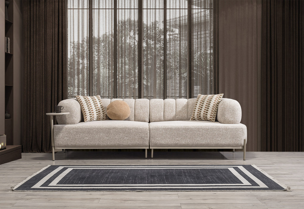 Madrid Sofa Set – Modernes Sofa mit Schlaffunktion und integriertem Beistelltisch