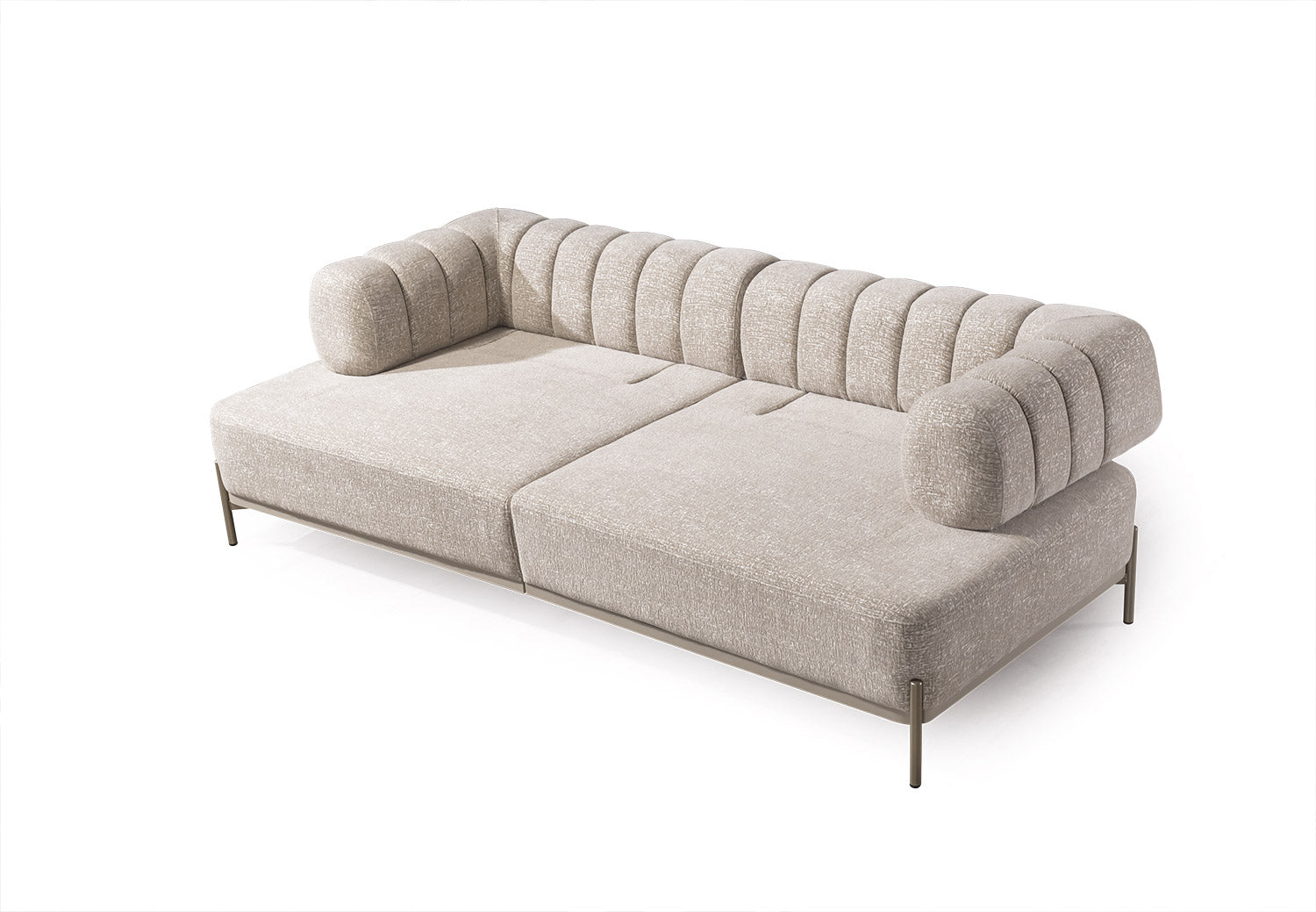 Madrid Sofa Set – Modernes Sofa mit Schlaffunktion und integriertem Beistelltisch