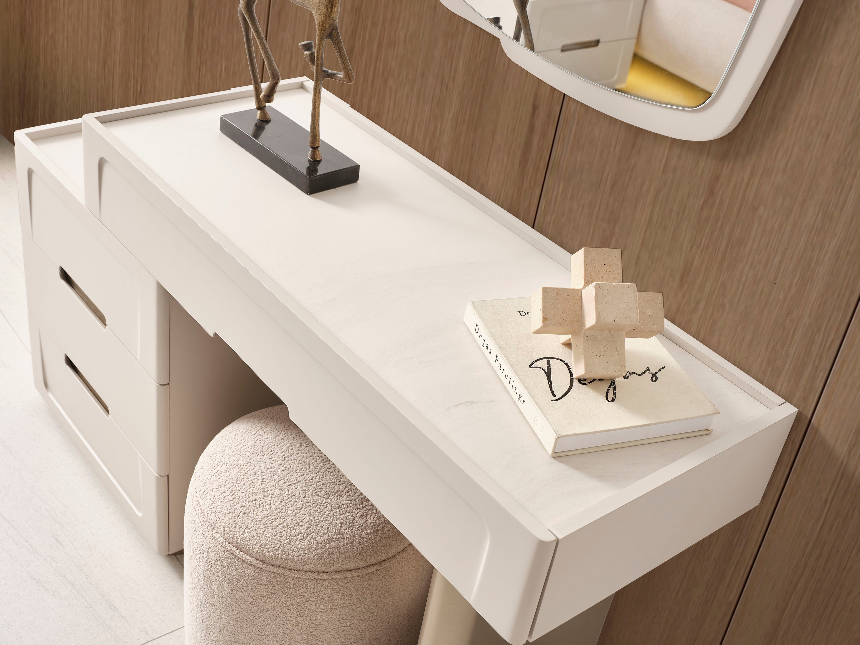 Aspera Schlafzimmer - Set Modernes Komplettschlafzimmer mit 6-türigem Kleiderschrank und LED